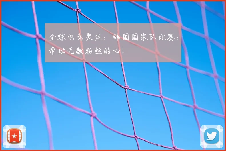 全球电竞聚焦，韩国国家队比赛，牵动无数粉丝的心！